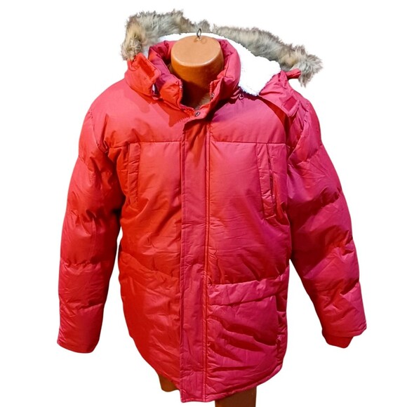 VOPOKER Men's Long Winter Hooded Jacket Warm Windproof Puffy Coat Padded - Picture 2 of 11